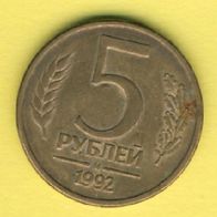Rußland 5 Rubel 1992