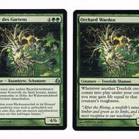 2x "Hüter des Gartens", Uncommon aus "Morgenluft", ungespielt - Dt./ Engl