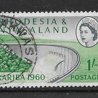 018) Rhodesien-Nyassaland 1960 Stausee Mi. Nr. 36 gestempelt