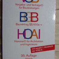 Becker Text im dtv, VOB - BGB. HOAI - Honorarordnung, 35 Auflage 2019