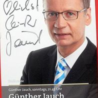 Günther Jauch ( Wer wird Millionär ) - - ARD Karte Originalautogramm -al-