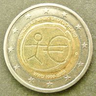 2 Euro - BRD - 2009 D - 10 Jahre WWU