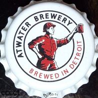 Atwater Brewery Brauerei Bier Kronkorken Detroit USA Kronenkorken in neu + unbenutzt