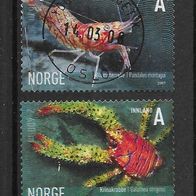 008) Norwegen 2007 Meerestiere Mi. Nr. 1625/28 gestempelt