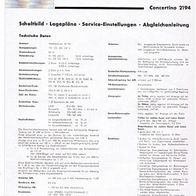 Telefunken, Concertino 2194 Röhrenradio, Manual, Schaltbild