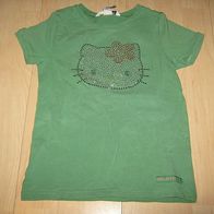 niedliches T-Shirt Hello Kitty H&M Gr.110/116 Glitzersteine (0315)