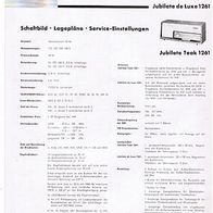 Telefunken, Jubilate de Luxe 1261, Jubilate Teak 1261 Manual, Schaltbild
