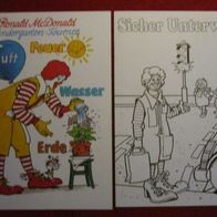 McDonalds Ronald Kindergarten-Tournee 2 Malbücher neu