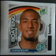 Bild 5 " Jéromé Boateng " Porträt Team Sticker - Hanuta EM 2012