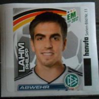 Bild 11 " Philip Lahm " Porträt Team Sticker - Hanuta EM 2012