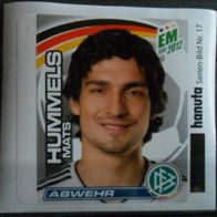 Bild 17 " Mats Hummels " Porträt Team Sticker - Hanuta EM 2012