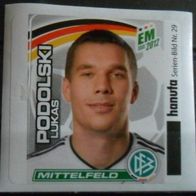 Bild 29 " Lukas Podolski " Porträt Team Sticker - Hanuta EM 2012