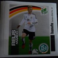 Bild 41 " Marco Reus " Action Team Sticker - Hanuta EM 2012