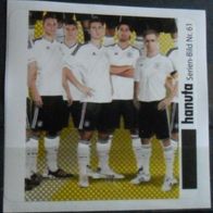 Bild 61 " Mannschaft 6 " Porträt Team Sticker - Hanuta EM 2012