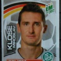 Bild 46 " Miroslav Klose " Porträt Team Sticker - Kinderriegel EM 2012