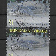 007) Trinidad und Tobago 2001 Schildkröte Mi. Nr. 706 senkr. Paar gestempelt