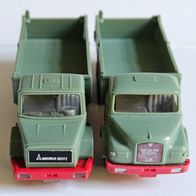 Wiking #673 Konvolut Kipper Magirus + MAN resedagrün