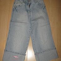 superschöne 3/4 Jeans Kangaroos Gr. 128/134 (0315) helle Waschung