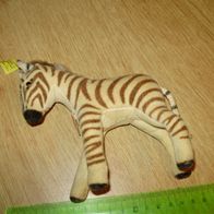 Steiff Zebra mit Knopf, Fahne und Etikett