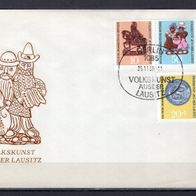 DDR 1969 Volkskunst aus der Lausitz MiNr. 1521 - 1523 FDC gestempelt
