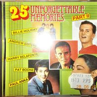 CD Sampler Album: "25 Unforgettable Memories Part II" (1987)