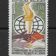 021) Madagaskar 1963 Menschenrechte Mi. Nr. 518 postfrisch