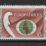 022) Madagaskar 1964 Europa Mi. Nr. 522 postfrisch