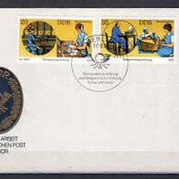 DDR 1979 Fernsprechvermittlung und Telegrammübermittlung MiNr. 2400 - 2401 FDC gestem