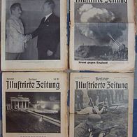 4 x Berliner Illustrirte Zeitung ab 1939 u. Berlin Illustrierte Sonderheft 21.03.1933