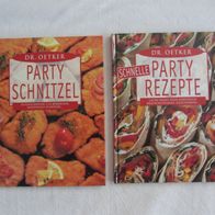 Dr. Oetker " Party-Schnitzel " + " schnelle Party-Rezepte "