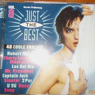 CD Sampler Album: "Just The Best Volume 8" 40 Songs auf 2 CDs (1996)