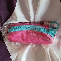 Faulenzer Schlamperrolle Federmäppchen Etui Rosa Riesen Zipper