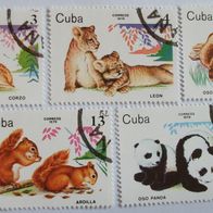 Briefmarken aus CUBA Tiere gest.