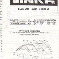 LINKA Element-Bau-System Faltplan