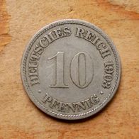 10 Pfennig 1903 F