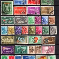 Israel Mi. Nr. 94 bis 155 aus Jahrgangv 1954 - 1957 gestempelt o