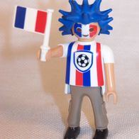 Geobra / Playmobil Figur 2009 - " France-Fußball-Fan "