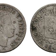 Brandenburg-Preußen Silber Friedrich Wilhelm III. 1/6 Taler 1823