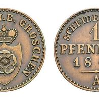 Altdeutschland LIPPE- Detmold 1 Pfennig 1847 A