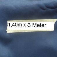 Futterstoff Satin blau 1 m von 3 m 140cm breit