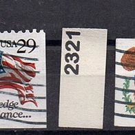 K778 USA Vereinigte Staaten Mi. Nr. 2314 Dr + 2314 Hr + 2321 + 2328 A o