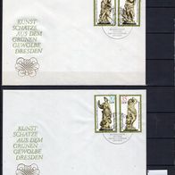DDR 1984 Grünes Gewölbe Dresden: Kunstwerke MiNr. 2905 I - 2908 I FDC gestempelt