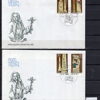 DDR 1984 Postmeilensäulen MiNr. 2853 - 2856 FDC gestempelt