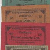 Ettal-Notgeld-Klostergut1-2-5-10-25-50Pf. bis31.12.1917-Stempel-rückseitig-s. unten