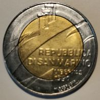 RSM : San Marino 500 Lire 1600 Jahre San Marino 1990