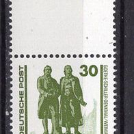 DDR 1990 Bauwerke und Denkmäler Zusammendruck SZ 24 postfrisch aus MHB 20