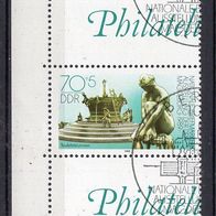 DDR 1989 Nationale Briefmarkenausstellung senkr. Zwischensteg MiNr. 3266 ZS ESST -2-