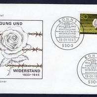 F164) BRD FDC 1983 - MiNr. 1163 - Verfolgung und Widerstand 1933-1945