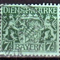Bayern Dienstmarke 1916/20, Nr.18, gestempelt, MW 0,60€