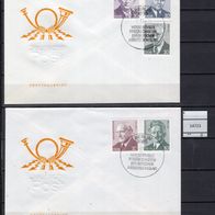 DDR 1974 Persönlichkeiten der Arbeiterbewegung MiNr. 1907 - 1917 FDC gestempelt